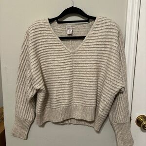 Sincerely Jules Cream V-Neck Sweater